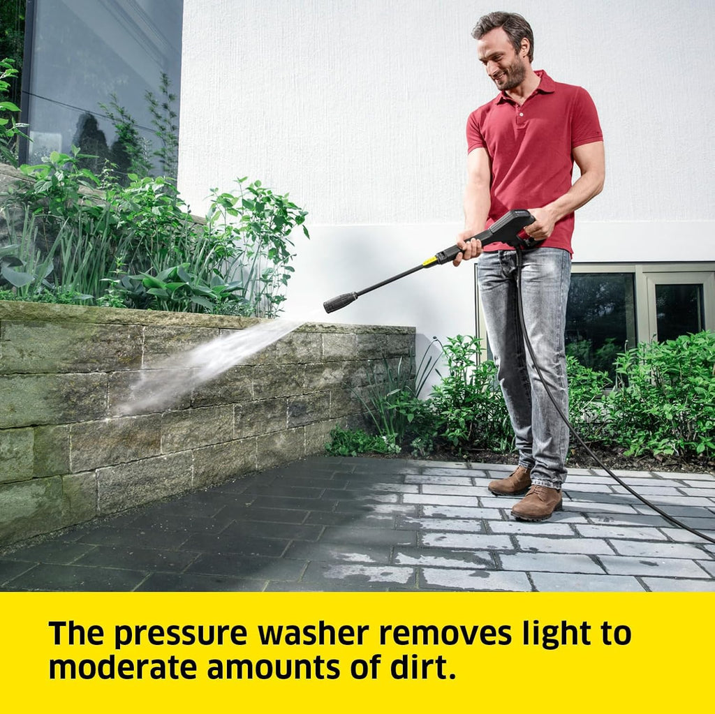 Kärcher K 3 Power Control pressure washer, pressure: max. 120 bar, flow rate: 380 l/h, area coverage: 25 m²/h, water filter, weight: 4.4 kg, high-pressure hose and gun, dirt blaster, spray lance